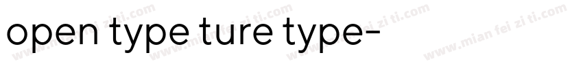 open type ture type字体转换